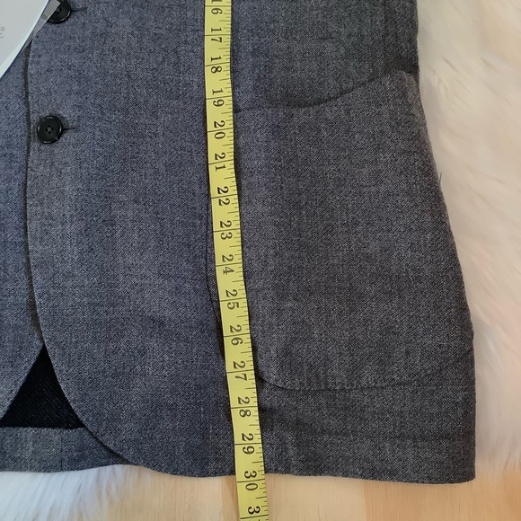 Mango Man Smart 100% Wool Button Up Sport Coat Double Vented W/Notch US 44  NWT - Picture 9 of 10